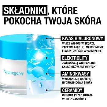 Neutrogena Hydro Boost Gel-Cream, nawadniający żel-krem do cery suchej, 50 ml