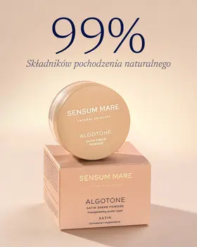 Algotone, transparentny puder sypki o satynowym wykończeniu, 10 g
