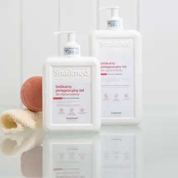 Snailmed, delikatny żel pielęgnacyjny do mycia twarzy, dla cery mieszanej, 480 ml