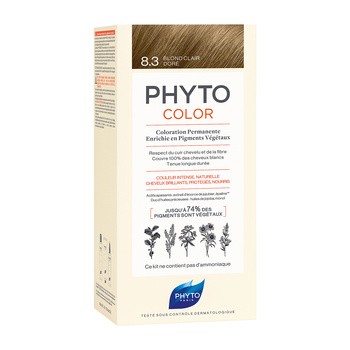 Phyto Color, farba do włosów, 8.3 jasny złoty blond, 1 opakowanie