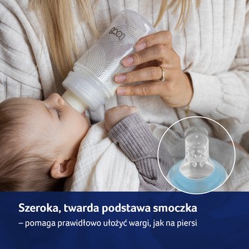 Lovi Super Vent, silikonowy, dynamiczny smoczek na butelkę, mini, 0 m+, 2 szt.