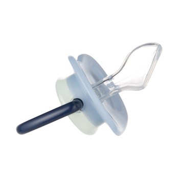 Canpol Babies, silikonowy smoczek anatomiczny, Night Dreams, 18 m+, niebieski, 1 szt.