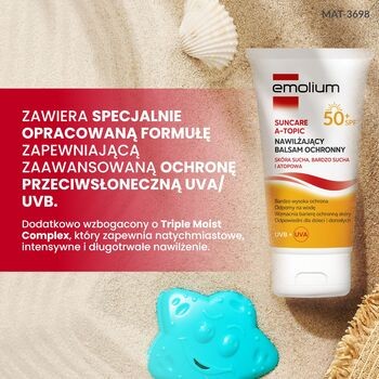 Emolium Suncare A-Topic, nawilżający balsam ochronny, 150 ml