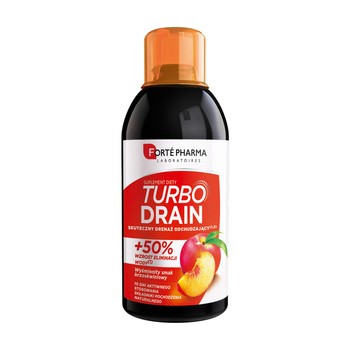 Turbo Drain, płyn, smak brzoskwiniowy, 500 ml