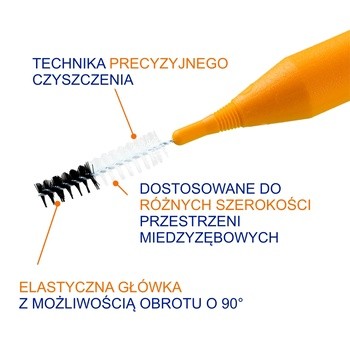 Elgydium Clinic Mono Compact 3, szczoteczka międzyzębowa, 4 szt.
