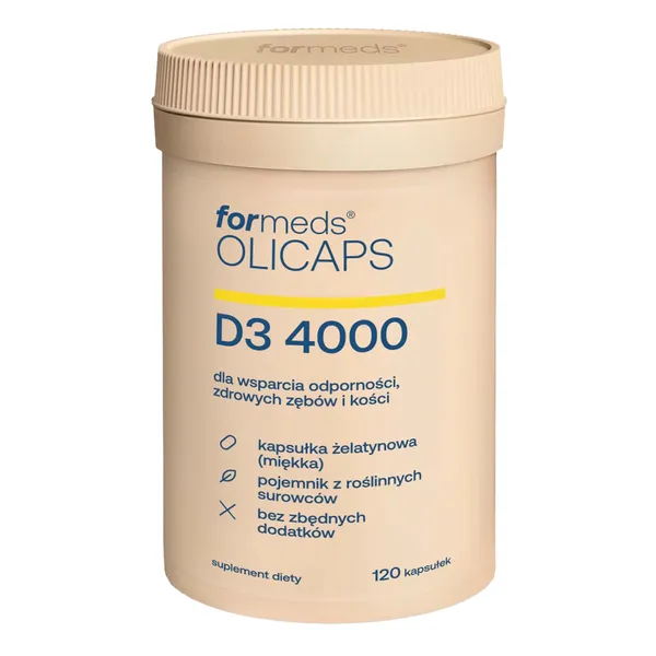 Витамин D3 ForMeds Olicaps 4000 МЕ, мягкие капсулы, 120 капсул