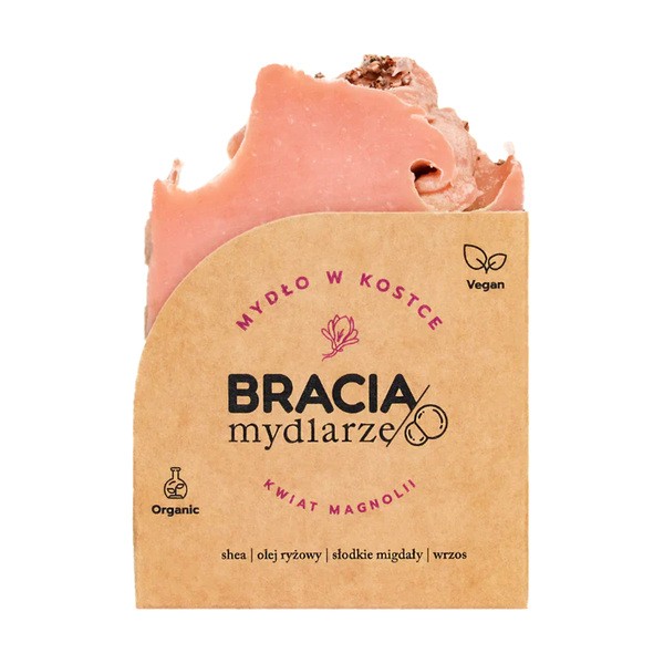 Bracia Mydlarze Bracia Mydlarze, mydło w kostce, Kwiat magnolii, 120 g
