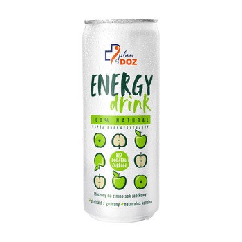 Plan by DOZ Energy Drink, 100% Natural, napój energetyzujący, 250 ml