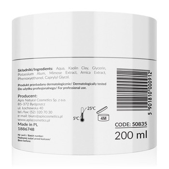 Apis Professional, maska łagodząca po zabiegu kwasami, 200 ml