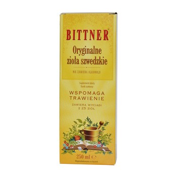 Bittner Oryginalne Zioła Szwedzkie, tonik, 250 ml