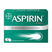 Aspirin Pro, 500 mg, tabletki powlekane, 20 szt.