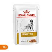 Royal Canin Vet Dog Urinary, dietetyczna karma mokra dla dorosłych psów z kamieniami moczowymi i chorobami dolnych dróg moczowych, saszetki, 100 g x 12 szt. https://azcdn.doz.pl/image/d/product/3f81d670-scale-180x180.png