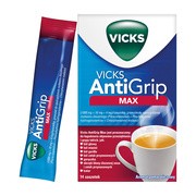 alt Vicks AntiGrip Max, granulat do sporządzania roztworu doustnego, 14 sasz.