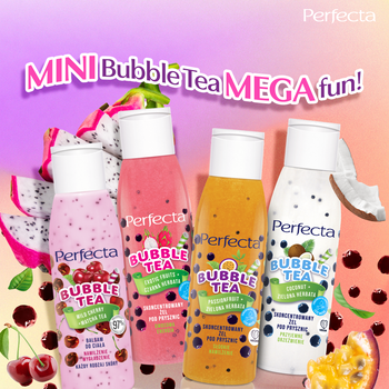 Perfecta Bubble Tea, balsam nawilżająco-wygładzający, Cherry + Matcha, 100 ml