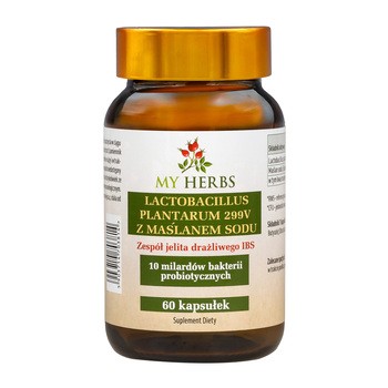 My Herbs Lactobacillus Plantarum 299V z Maślanem Sodu, kapsułki, 60 szt.