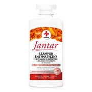 Jantar Medica, szampon enzymatyczny z wyciągiem z bursztynu i peelingiem do włosow przetłuszczających się, 330ml