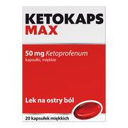 Ketokaps Max, 50 mg, kaps.miękkie, 20 szt