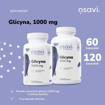 Osavi Glicyna 1000 mg, kapsułki twarde, 60 szt.