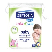 Septona Baby, płatki kosmetyczne dla niemowląt, 50 szt.