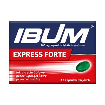 Ibum Express Forte, 400 mg, kapsułki miękkie, 12 szt.