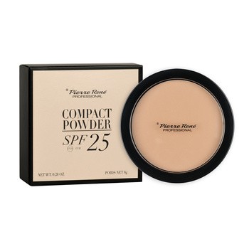 Pierre Rene Compact Powder Spf 25, puder prasowany, nr 03 Sand, 8 g