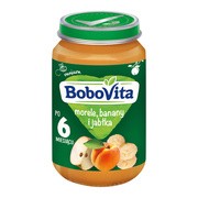 BoboVita, morele, banany i jabłka, 6 m+, 190 g        