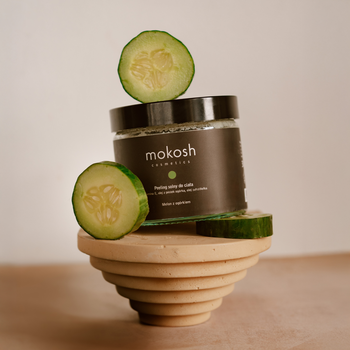 Mokosh, peeling solny do ciała Melon z ogórkiem, 300g