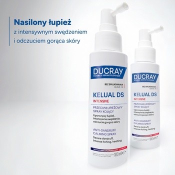 Ducray Kelual DS Intensive, kojący spray przeciwłupieżowy, 100 ml