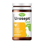 Herbapol Poznań Urosept Vet Kot, naturalne wsparcie zdrowia układu moczowego, tabletki, 60 szt. https://azcdn.doz.pl/image/d/product/0e9cb93d-scale-180x180.png