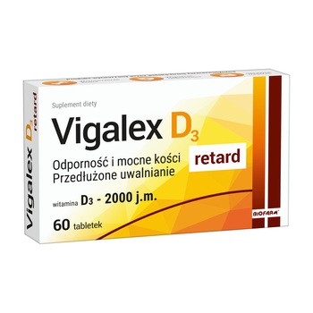 Vigalex D3 2000 j.m. retard, tabletki, 60 szt.