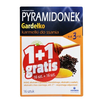 Pyramidonek Gardełko, karmelki, 16 szt. x 2 opakowania (1 + 1 GRATIS)