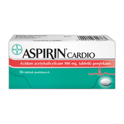 Aspirin Cardio, 100 mg, tabletki powlekane, 56 szt.