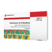 Vit. A+E Medana, 2500 IU+200 mg, kaps.elast., 50 szt