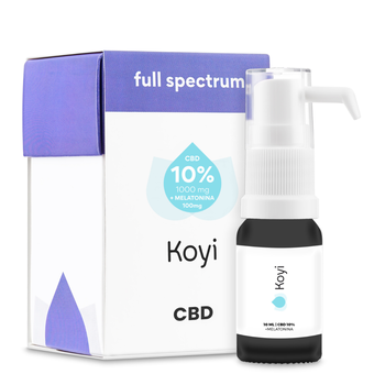 Koyi Olejek konopny CBD 10% + melatonina, krople, 10 ml