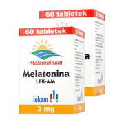 alt Zestaw 2x Melatonina, tabletki, 3 mg, (Lek-AM), 60 szt