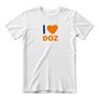 Koszulka bawełniana "I love DOZ", damska, rozmiar XXL