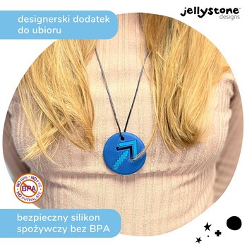 Jellystone Designs, wisiorek antystresowy Strzałka, granatowy, 1 szt.