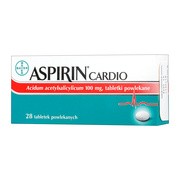 Aspirin Cardio, 100 mg, tabletki powlekane, 28 szt.