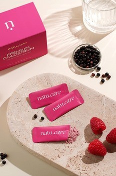 Natu Care Premium Colostrum, saszetki z proszkiem, smak malina - czarny bez, 30 szt.