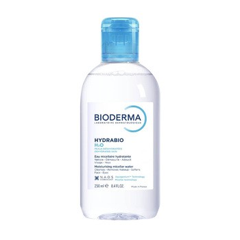 Bioderma Hydrabio H2O, nawilżająca woda micelarna do oczyszczania twarzy i zmywania makijażu, 250 ml