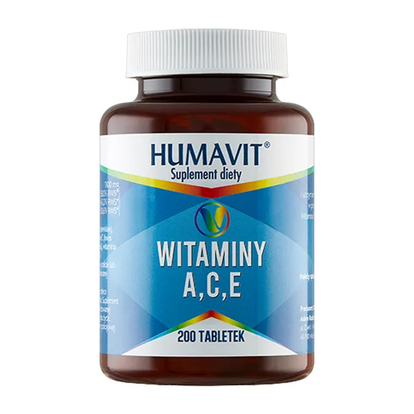 Witaminy A, C, E 200 tabletek [Humavit]