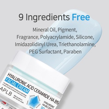 APLB Hyaluronic Acid Ceramide HA B5, krem nawilżający do twarzy z kwasem hialuronowym, ceramidami i witaminą B5, 55 ml