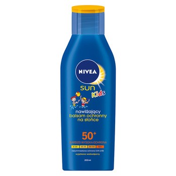 Nivea Sun Kids, nawilżający balsam ochronny na słońce dla dzieci, SPF 50+, 200 ml