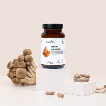 Aura Herbals Reishi zarodniki 800 mg + Witamina C, kapsułki, 60 szt.