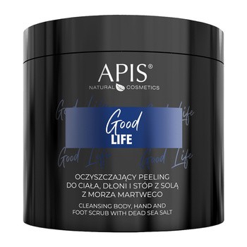 Apis Good Life, peeling do ciała, dłoni i stóp z solą z Morza Martwego, 700 g
