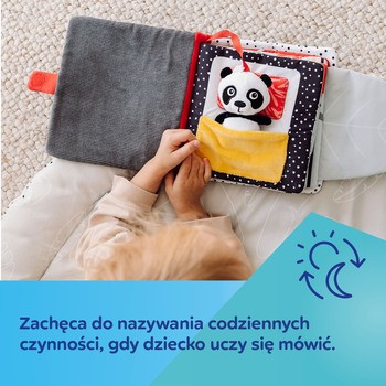 Canpol Babies BabiesBoo Panda, sensoryczna książeczka manipulacyjna, 1 szt.