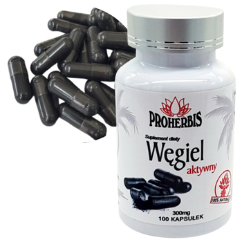 Proherbis Węgiel aktywny, kapsułki, 100 szt.