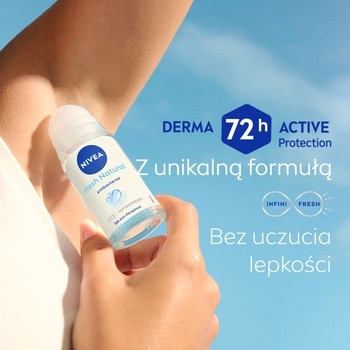 Nivea Fresh Natural, antyperspirant damski w kulce, 50 ml