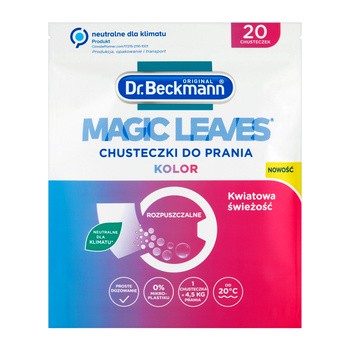 Dr. Beckmann Magic, chusteczki piorące, kolor, 20 szt.