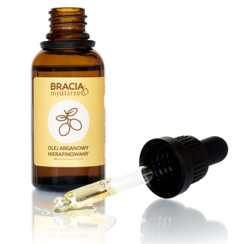 Bracia Mydlarze Olej arganowy nierafinowany, krople, 30 ml